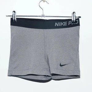 Womens Nike Pro Grey Cycling Running Shorts Size M - Medium - Picture 1 of 9
