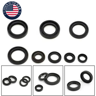 For Yamaha DT125 DT175 MX125 MX175 IT175 YZ125 1974-1983 Engine Oil Seal Kit Fit - Image 1 of 4