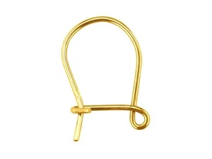 9ct Yellow Gold Safety Hook Wires - Picture 1 of 3