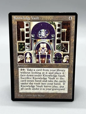1x Knowledge Vault, LP (see photos), Legends (LEG), Magic: the Gathering, MtG - Image 1 of 2