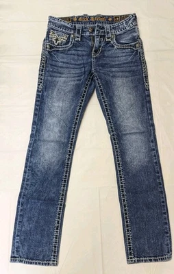 Pantalones de mezclilla Rock Revival azules para hombre talla 28.          (1356) Foto 1 de 4