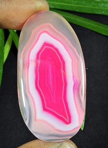 69Cts. Dyed Onyx Agate Oval Shape Cabochon Loose Gemstone 27X53MM - Picture 1 of 7