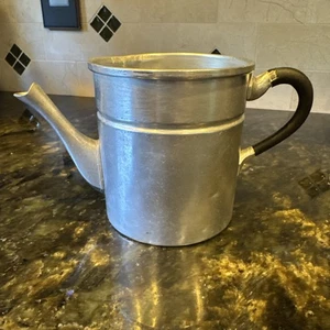 Tetera de aluminio vintage cafetera camping decoración del hogar falta tapa - Imagen 1 de 4