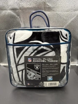 "Manta Raschel de felpa real Raiders 60""x80""" Foto 1 de 4
