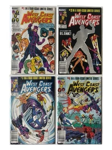 West Coast Avengers #1-4 (1984) Completo Mini Marvel Series 1st TM App Bolsa Fresca - Imagen 1 de 8