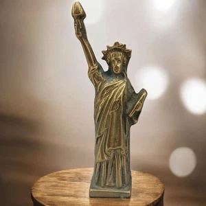 Vintage Brass Statue of Liberty Figurine 6x2" 3224 - Bild 1 von 8