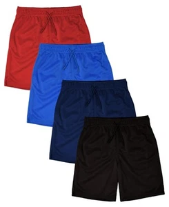 Boys Active Performance & Mesh Style Basketball Sport Shorts - Multi Packs - Picture 1 of 5