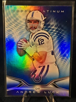 2014 Topps Platinum Football Andrew Luck refractor onda azul #67 ¡¡Como nuevo!!! Foto 1 de 2