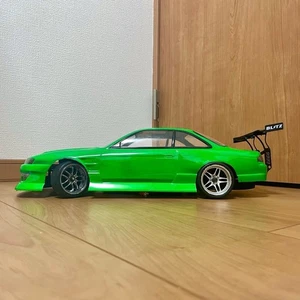 Yokomo RC 1/10 S14 Silvia Body Drift Spec con Wing RC Car Body Only - Imagen 1 de 15