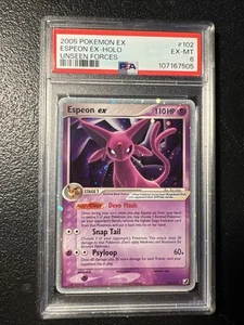 Pokemon Espeon EX Unseen Forces Ultra Rare #102 PSA 6 - Picture 1 of 8