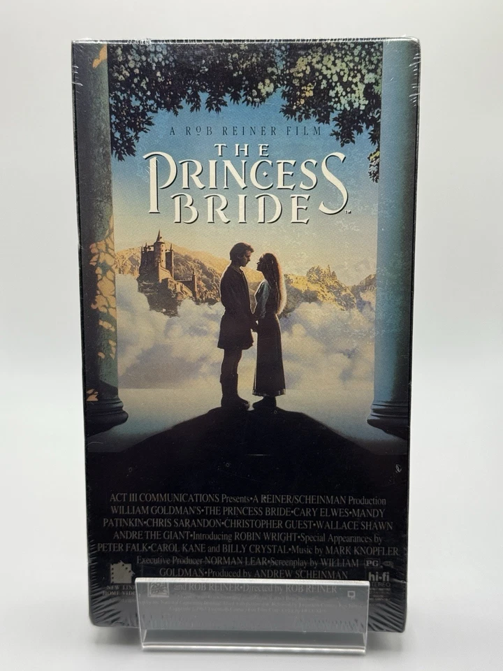 The Princess Bride (VHS, 1994, New Line) Factory Watermark Black Box No UPC - Image 1 of 4