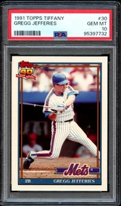 BB - 1991 Topps Tiffany - #30 - Gregg Jefferies - PSA 10 - GEM MT - Picture 1 of 2
