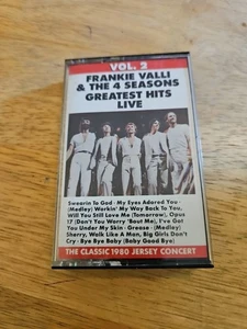 Frankie Valli & the 4 Seasons Greatest Hits Live Vol. 2 CASSETTE TAPE - Picture 1 of 4