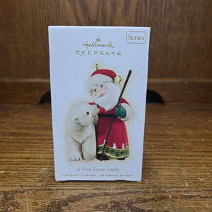 2009 Hallmark Keepsake Ornament a Visit From Santa 1st in Series - Picture 1 of 3