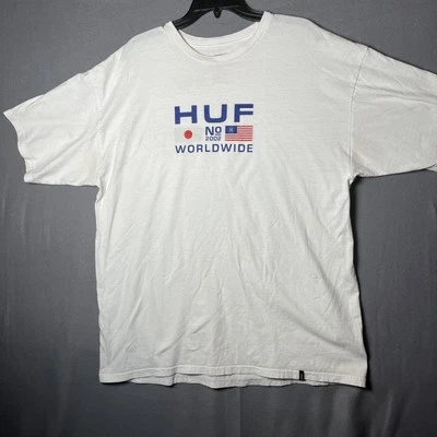 Camiseta Y2K Huf Worldwide De Colección 2002 Japón X EE. UU. XL Monopatín Ropa de Calle Foto 1 de 4
