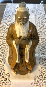 Wanjiang Mudman Figurine 12" Confucius - Glazed Cermamic Chinese - Picture 1 of 5