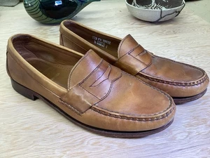 Allen Edmonds Cavanaugh Leather Penny Loafer Color Tan Brown Size 11 - Picture 1 of 7