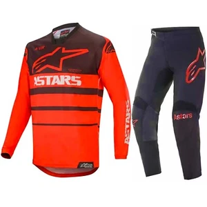 ALPINESTARS CHASER SUPERMATIC MOTOCROSS KIT HOSE TRIKOT - ROT SCHWARZ - Bild 1 von 1