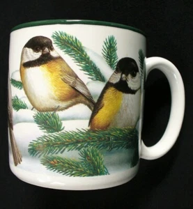 Vint~1993~CHICKADEE~Winter~SNOW~12oz~Mug~CERAMIC~Potpourri~CE PEARSON~Signed~EUC - Picture 1 of 11