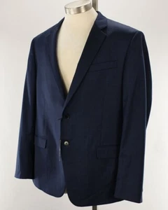 ARMANI EXCHANGE Mens Navy Blue SLIM Fit Wool Stretch Suit Jacket 40 NWOT - Picture 1 of 2