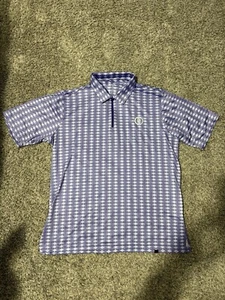 Men’s Rusty Putter Golf Polo Purple White Abstract Pattern Size Large - Picture 1 of 6