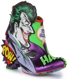 IRREGULAR CHOICE Deadly Batman X Joker Tacco Donna Stivale Multicolore UK 3 - 8 - Foto 1 di 6
