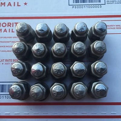 福特 Fusion Escape 金牛座二手橡子不锈钢凸耳螺母 12x1.5 毫米 20 件套 — 第 1/4 张图片