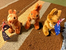 Kangaroo's Plush Lot ~  Lot of 3  ~  FREE SHIPPING ~