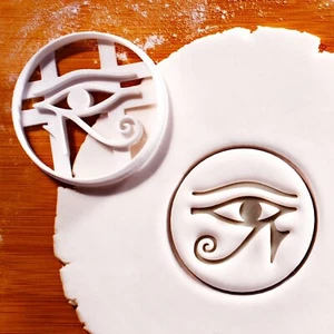 Eye of Ra Cookie Cutter - Ancient Egypt Egyptian hieroglyphic Pharaoh wedjat Re - Picture 1 of 5