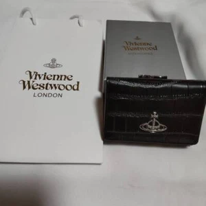 Cartera de Bolsillo Vivienne Westwood Patrón de Cocodrilo Multi-Tarjeta Negra - Imagen 1 de 14