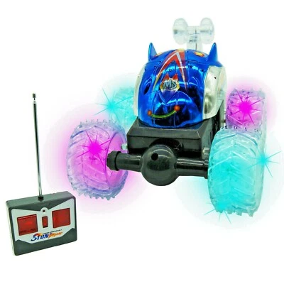RC Stunt Toy Remote Control Crazy Car Twister Battery Vehicle With Lights US - Image 1 of 3