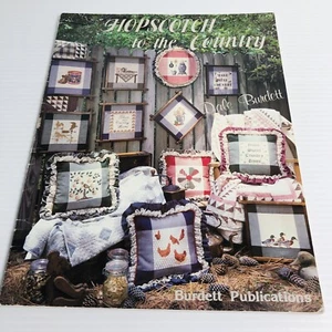Hopscotch to the Country Cross Stitch Pattern Booklet Chart Burdett VTG 1983 - Picture 1 of 16