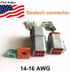 6-polig Deutsch DT06 Motorgetriebe wasserdicht elektrischer Stecker - Bild 1 von 2