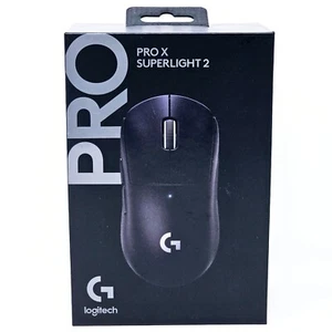 New Logitech G Pro X Superlight 2 Wireless Gaming Mouse 910-006628 Black Sealed - Photo 1/7