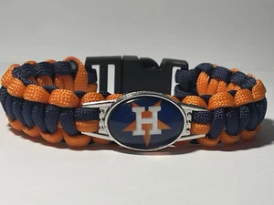 Bracciale Houston Astros MLB Paracord NUOVO - Foto 1 di 2