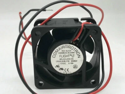 1 PCS  COMAIR ROTRON  Fan CR0412HB-C50 DC 12V 0.15A 4020  40*20MM 2 wire - Image 1 of 3