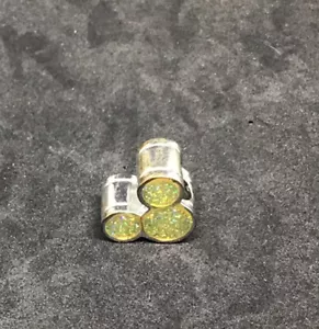 MICKEY MOUSE CRYSTAL EARS Disney Silver Plated European Bead For Charm Bracelets - Picture 1 of 3