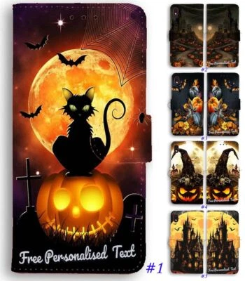 Funda de teléfono con texto personalizada para Huawei G8/Mate 40/30/20/10/9/8 - Halloween Foto 1 de 4