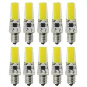 Pack of 50, Dimmable E12 Candelabra C7 COB LED Bulb Cool White Light Candle Lamp - Picture 1 of 9