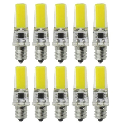 50pcs Dimmable E12 Candelabra C7 COB LED Bulb Cool White 6000K Light Candle Lamp - Image 1 of 4