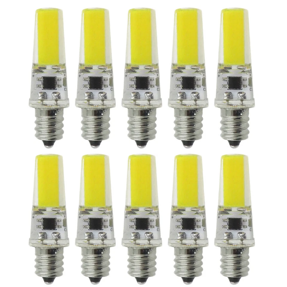 50x Dimmable E12 Candelabra C7 COB LED Bulb White Light Ceiling Fan Candle Lamp - Image 1 of 4