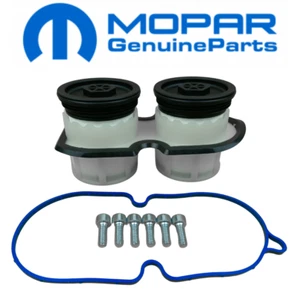 MOPAR SET OF 2 FUEL FILTERS W/ GASKET, BOLTS FOR 11-21 JEEP GRAND CHEROKEE 3.0L - Picture 1 of 4