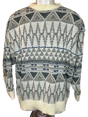 Vintage Pendleton Lobo 100% Virgin Wool Sweater Men's Southwest Geometric Medium - Image 1 of 4