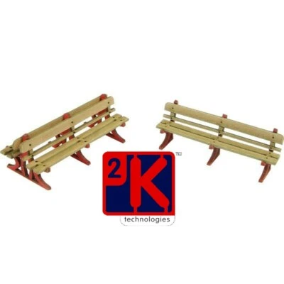 Metcalfe PO502 Platform Benches Red Style x 5 Card Kit 00/HO Gauge POD Postage - Image 1 of 4