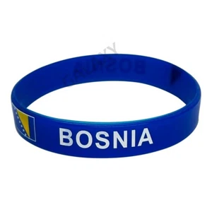 Bosnienarmband / Bosnienflagge Silikon Gummi Armband - Bild 1 von 2