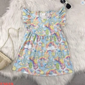 NEW Boutique Care Bears Girls Sleeveless Dress - Picture 1 of 6