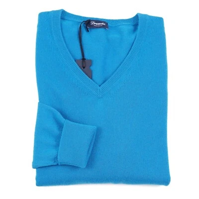 Suéter Drumohr Azul Turquesa Tejido Suave Cachemira M (UE 50) NUEVO CON ETIQUETAS Foto 1 de 4