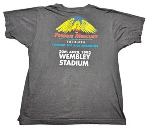 FREDDIE MERCURY Vintage T-Shirt Gr. XL Wembley Stadium 1992 Herren Schwarz Top Selten - Bild 1 von 9