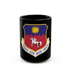 712th Air Base Group (Siły Powietrzne USA) Czarny kubek do kawy