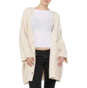 Free People Women's Herringbone Stitch Kimono Cardigan Sweater M - Picture 1 of 1